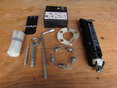 Mercedes R171 Tool Set - Jack, Tire Iron, Wheel Bolts, Tow Hook, Air Pump, Chock A2115830615 SLK280 SLK300 SLK350 SLK55